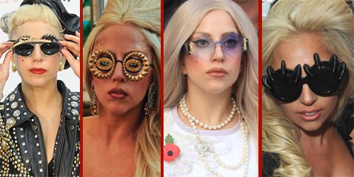 20 Gaya Unik Kacamata Lady GaGa