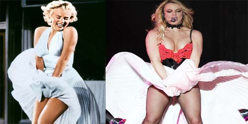 Britney Spears Manggung Dengan Tirukan Gaya Marilyn Monroe