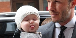 Putri David Beckham 'Harper' Melet Saat di Sorot Wartawan