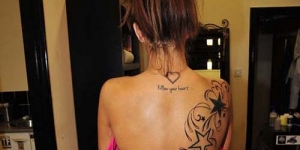 Tato Baru di Punggung Belakang Natasha Giggs