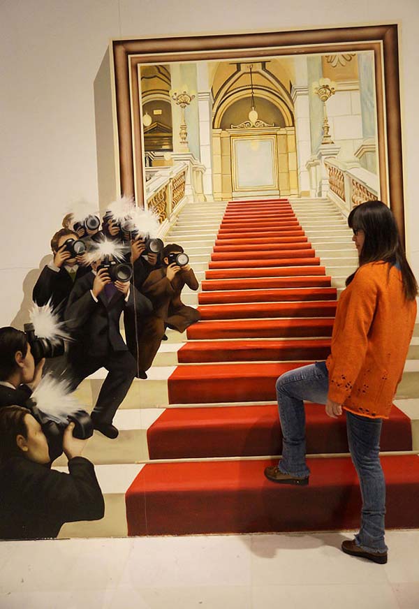 Red Carpet Keren : Pameran Lukisan 3D di Tianjin, China Red Carpet Keren : Pameran Lukisan 3D di Tianjin, China