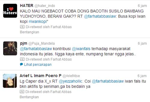 farhat abbas ahok twitter OI Abbas Farhat Ejek Dikeroyok Iwan Fals,