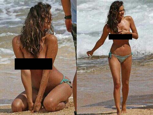 Irina Shayk topless