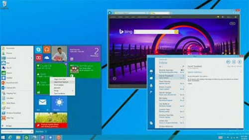 tampilan windows 9