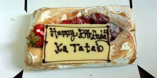 Kue ulang tahun Marshanda