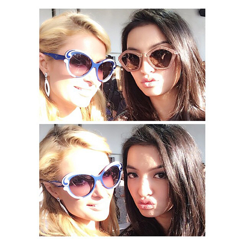 Paris Hilton selfie dengan Raline Shah