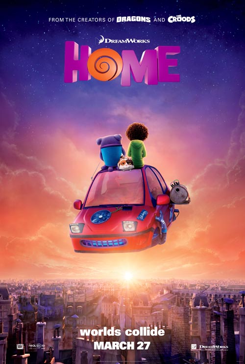 Poster film animasi Home