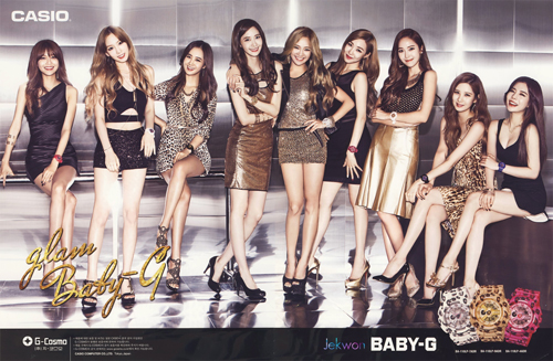 SNSD di iklan jam tangan casio Baby-G