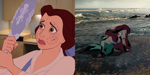 Foto Kisah Suram Kartun Disney di Kehidupan Nyata - Beauty 