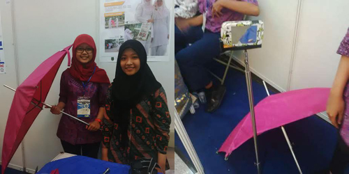 fousis umbrella tongsis 3 in 1 dari payung karya siswi 2 kudus fousis umbrella tongsis 3 in 1 dari payung karya siswi 2 kudus