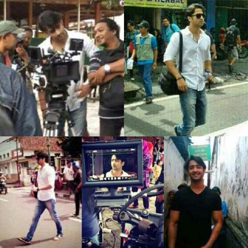 Shaheer Sheikh Syuting di Jalanan Yogyakarta
