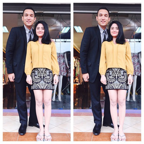 Dewi Perssik dan Giovanni L. Tobing di TVM Janda Jatuh Cinta