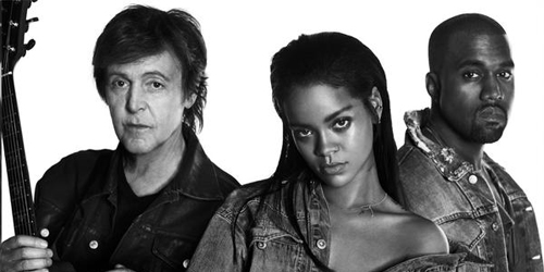 Rihanna Rilis FourFiveSeconds Duet Bareng Kanye West & Paul McCartney