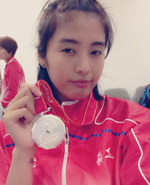 Zhao Lina kiper cantik di piala dunia wanita