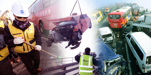 Video Kecelakaan Maut 100 Mobil di Korea Selatan