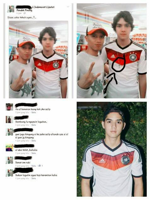 al ghazali pakai kalung salib