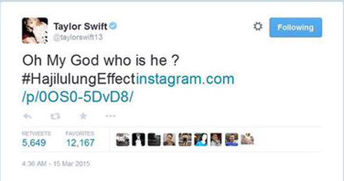 Taylor Swift haji lulung effect