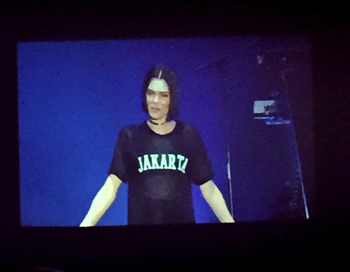 Jessie J kaus t-shirt Jakarta di Java Jazz 2015