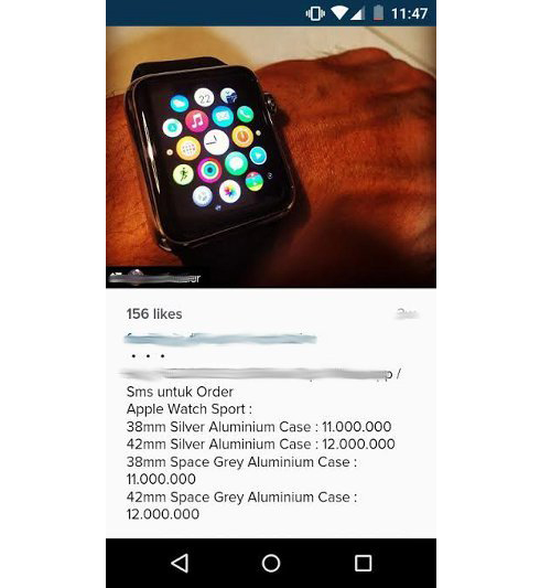 Apple Watch Black Market Dijual Dengan Harga Rp 17 Juta | m.infospesial.net