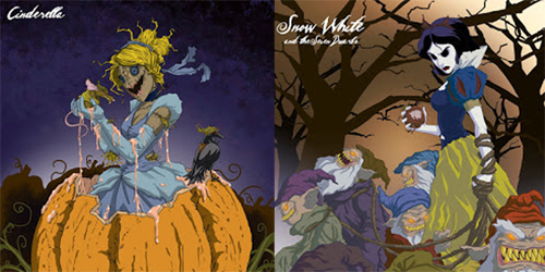 Animator Jeffrey Thomas Sulap Wajah Cantik Putri Disney Jadi Seram
