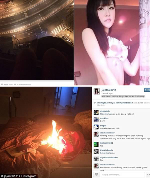 Wanita China upload foto bunuh diri di Instagram @oddee.com