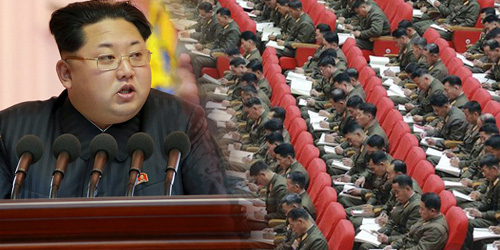 Nekat? Tentara Korut Ngantuk Saat Kim Jong Un Pidato