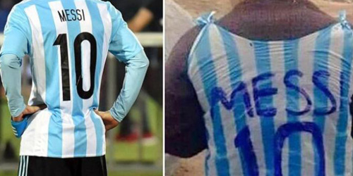 Cerita Menyentuh Bocah Korban Perang Pakai Jersey Keresek 'Messi'