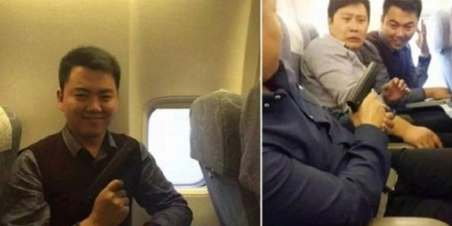 Selfie Bawa Pistol di Pesawat, 3 Pemuda Tiongkok Jadi Buron