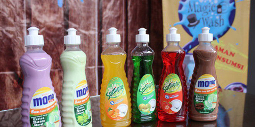 Unik, Ada Minuman Dalam Botol Sabun Pencuci Piring