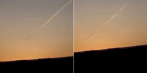 Benda Misterius Jatuh di Langit Rusia, Meteor Atau UFO?