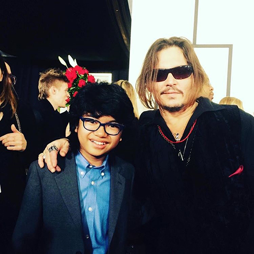 joey alexander dan johnny depp di grammys