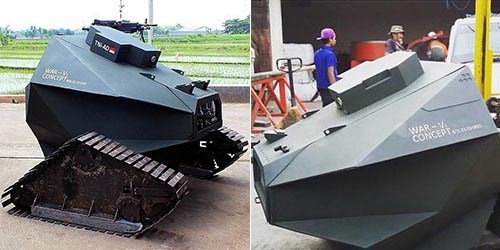 Mahasiswa ITS Surabaya Bikin Tank Tanpa Awak