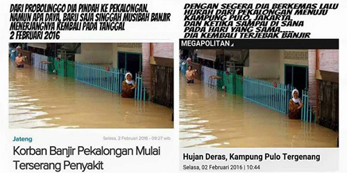 Netizen Heboh Banyak Artikel Banjir Pakai Foto Sama