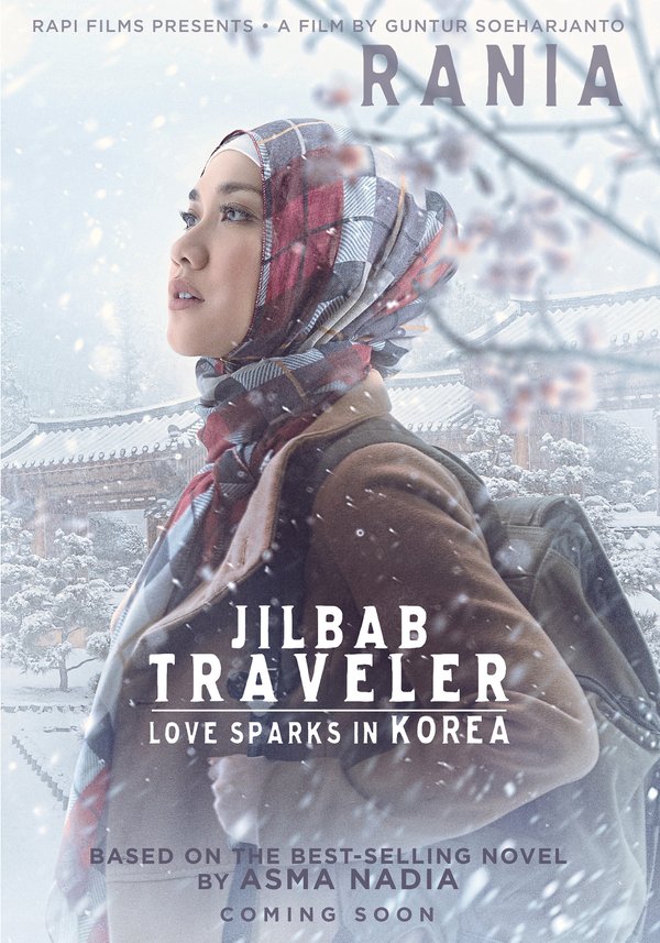 poster jilbab traveler love sparks in korea