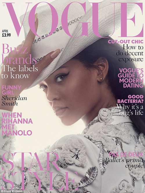 rihanna di majalah vogue april