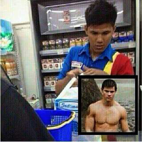 Pegawai Indomaret Mirip Jacob Black @twitter.com