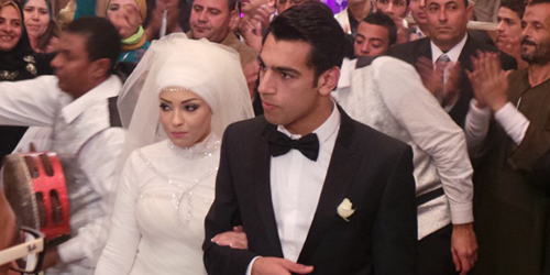 Mohamed Salah and his wife Makka.