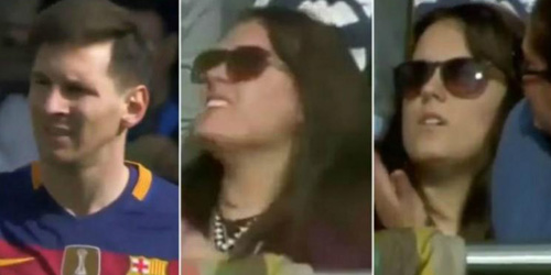 Tendangan Messi Nyaris Patahkan Tangan Cewek Fans CR7