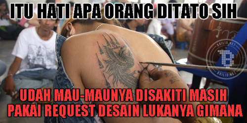 Itu hati apa orang ditato