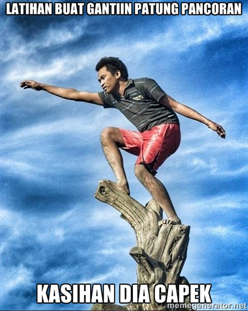 Latihan buat gantiin patung pancoran