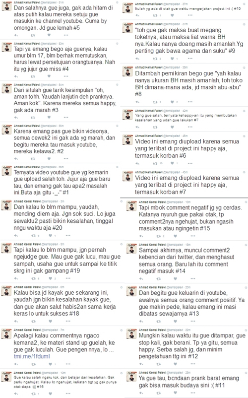 kemal palevi tanya ukuran BH ke gadis abg