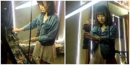 Gadis penjual sate @china.com