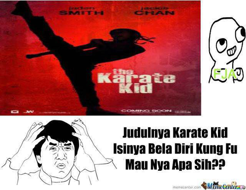 Judulnya karate Kid, isinya bela diri Kung Fu