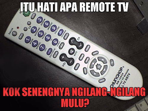 itu hati apa remot TV