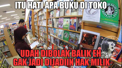 Itu hati apa buku di toko