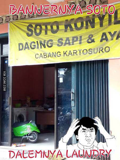 Bannernya soto dalemnya laundry