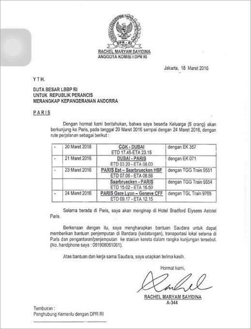 rachel maryam minta fasilitas buat liburan ke paris