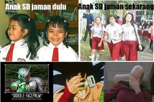 Anak SD dulu dan sekarang beda jauh