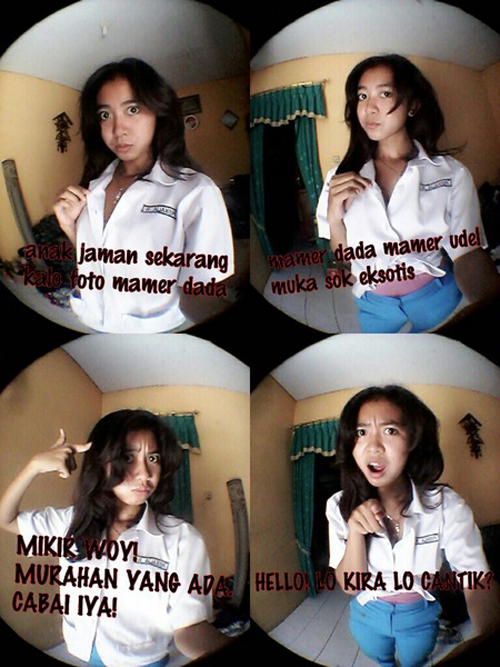Anak jaman sekarang kalo foto pamer dada