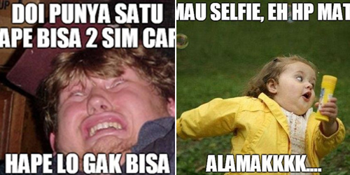 Meme Baterai HP Lowbat Bikin Sebel